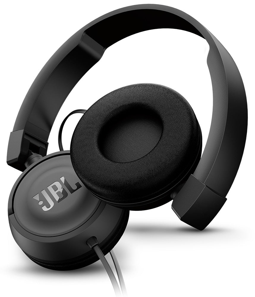 JBL T450 On Ear Wired Headphones Black JBLT450BLK JBL T450 On Ear Wired Headphones Black JBLT450BLK